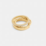 Coach Delicate Ring Set Gold