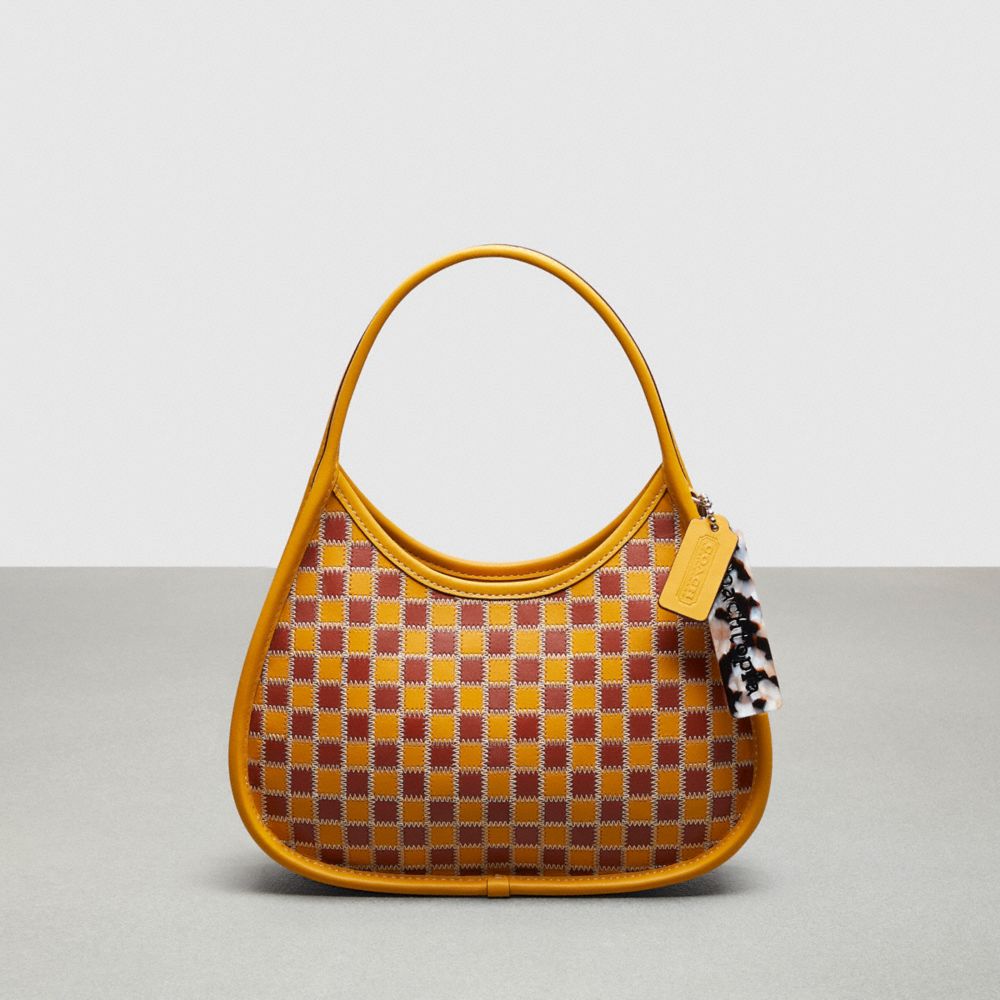 Coach Ergo Bag In Checkerboard Upcrafted Leather Buttercup Rust