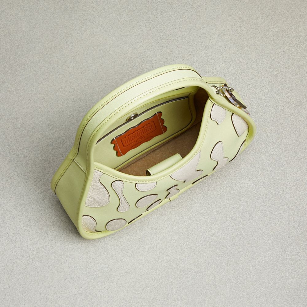 Coach Ergo Bag In Coachtopia Leather With Lava Appliqué Pale Lime Multi