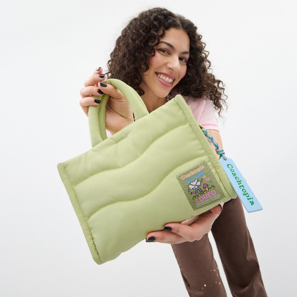 Coach Coachtopia Loop Mini Tote Pale Lime
