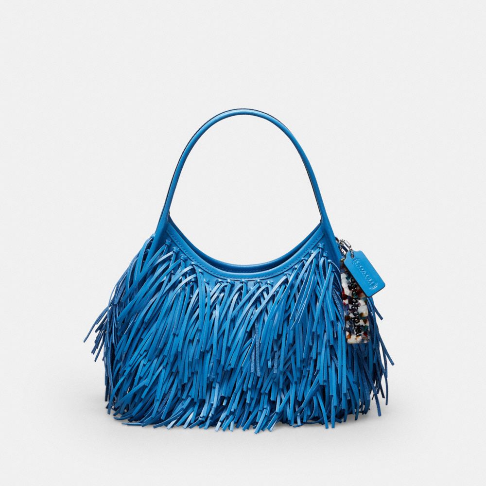 Coach Ergo Bag With Fringe In Upcrafted Leather Racer Blue