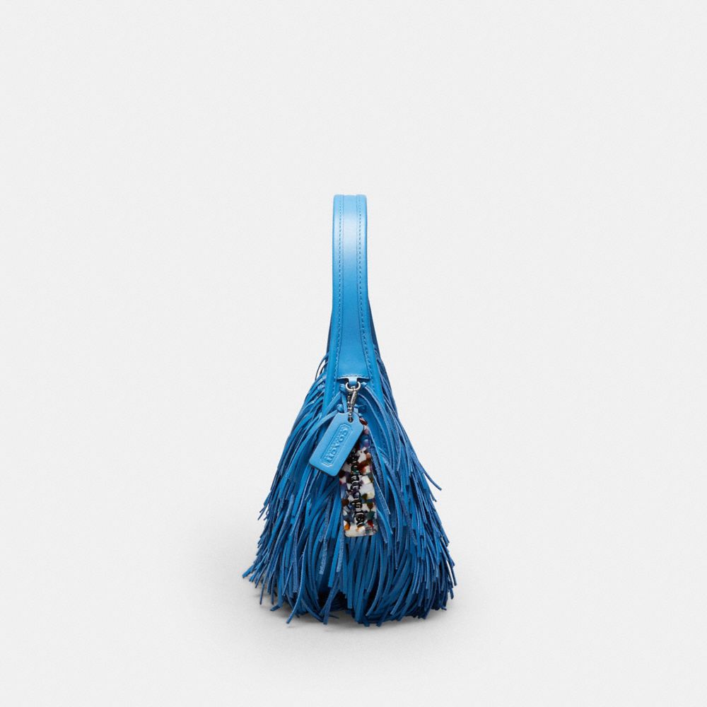 Coach Ergo Bag With Fringe In Upcrafted Leather Racer Blue