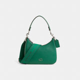 Coach Restored Hobo Crossbody With Signature Canvas Green