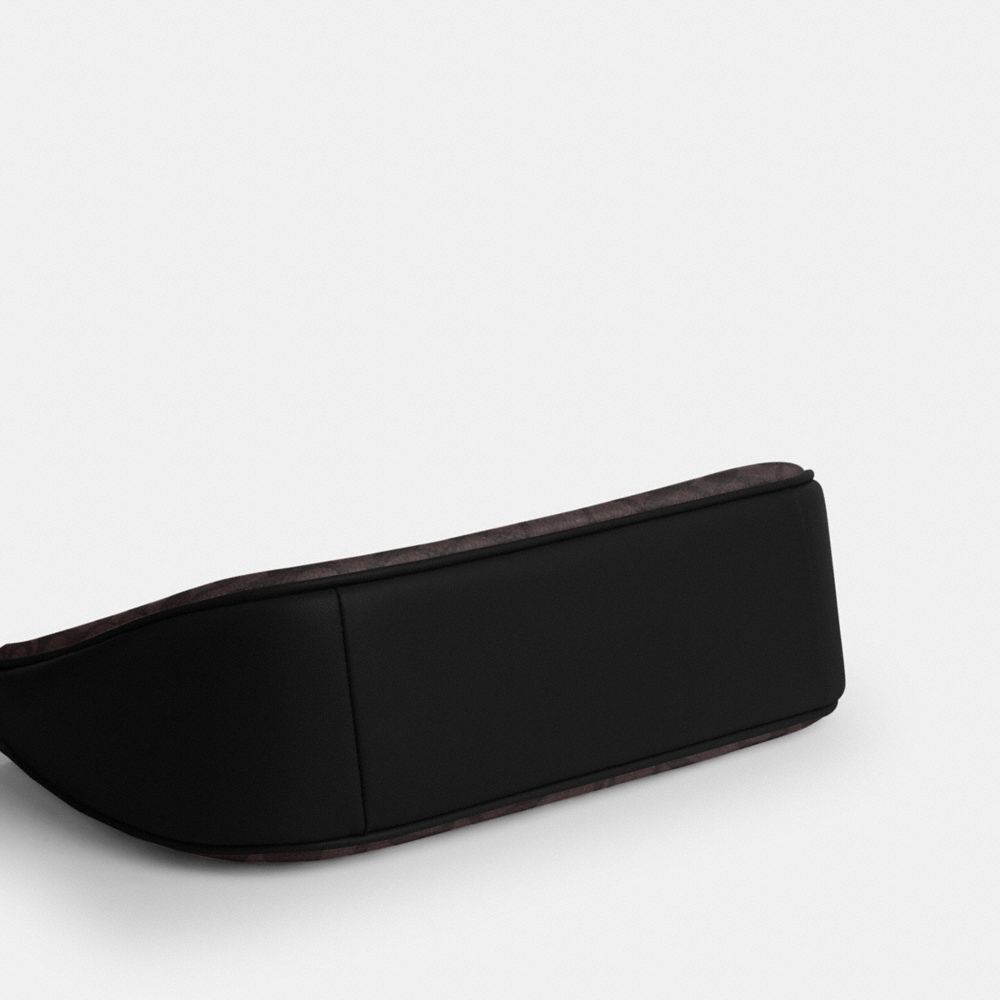 Coach Teri Shoulder Bag In Signature Canvas Gold Walnut Black