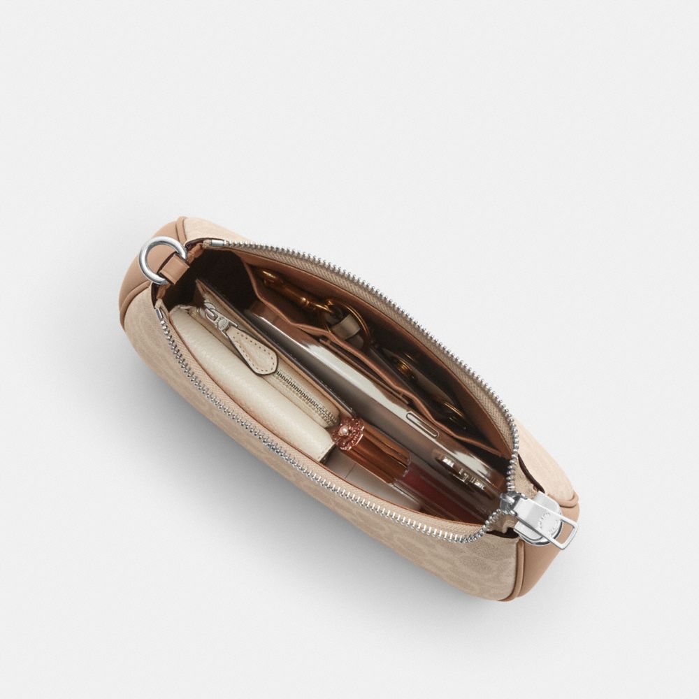 Coach Teri Shoulder Bag In Signature Canvas Silver Sand Taupe