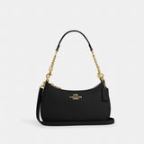 Coach Teri Shoulder Bag Gold Black