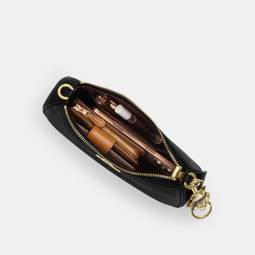 Coach Teri Shoulder Bag Gold Black