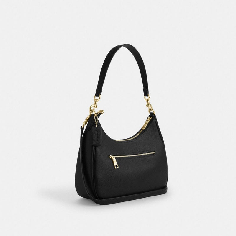Coach Teri Hobo Bag Gold Black