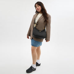 Coach Teri Hobo Bag Gold Black