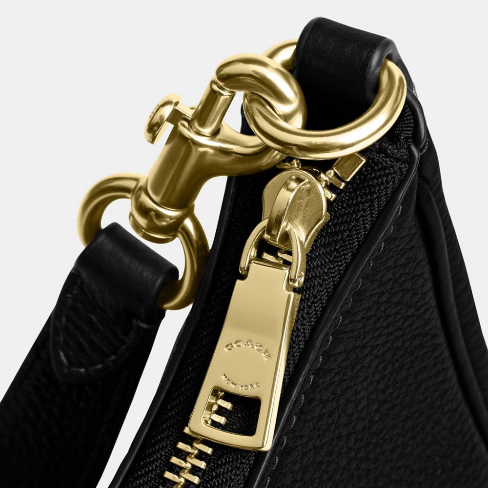 Coach Teri Hobo Bag Gold Black