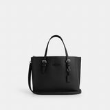 Coach Mollie Tote Bag 25 Silver Black