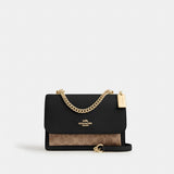Coach Klare Crossbody Bag In Signature Canvas Gold Tan Black Multi