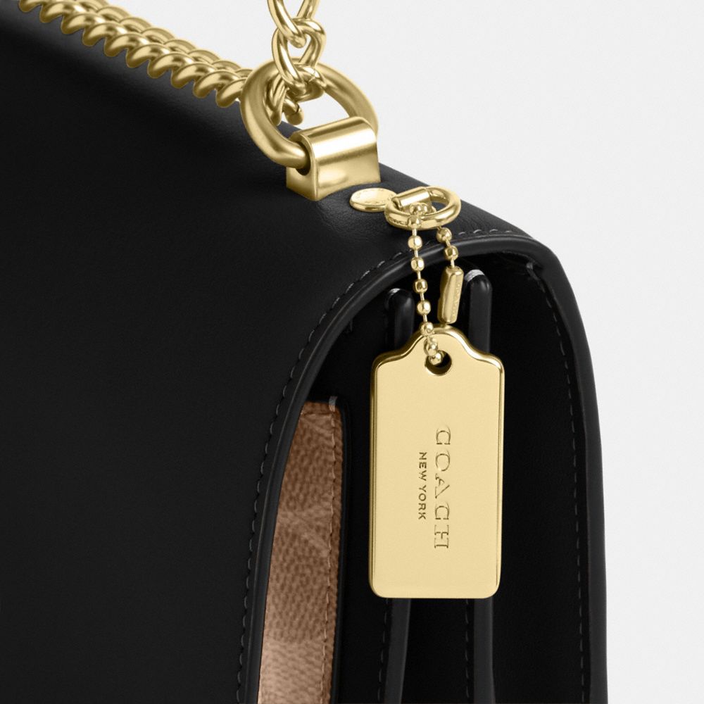 Coach Klare Crossbody Bag In Signature Canvas Gold Tan Black Multi