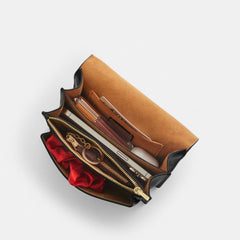 Coach Mini Klare Crossbody Bag In Signature Canvas Gold Walnut Black