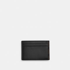 Coach Compact Billfold Wallet In Signature Canvas Walnut & Black