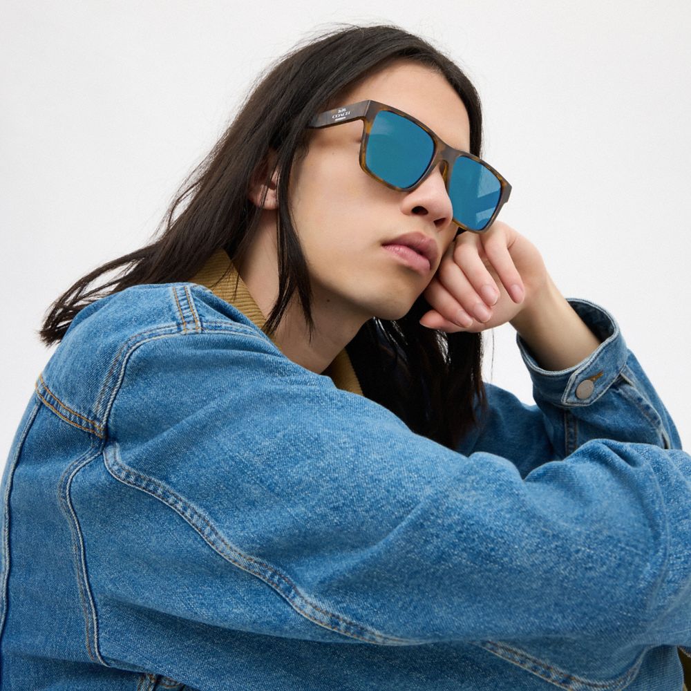 Coach Square Sunglasses Tortoise