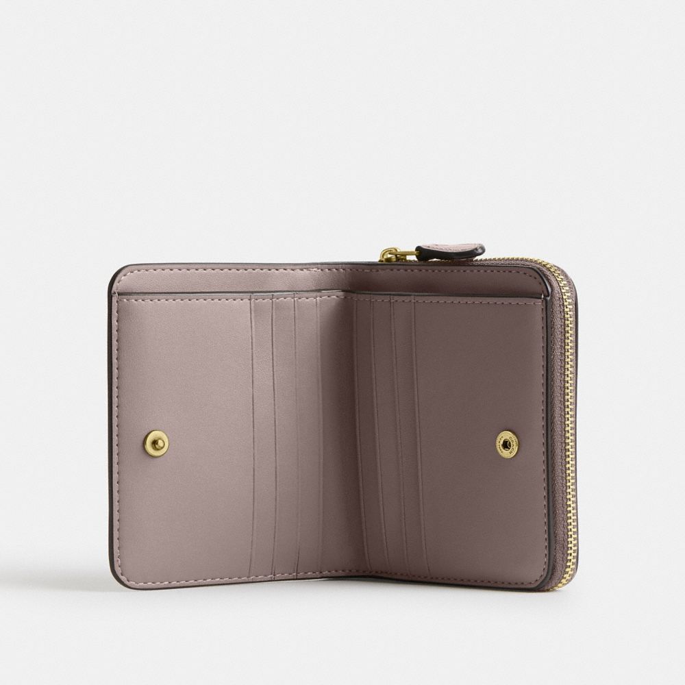 Coach New York Billfold Wallet Brass Ash