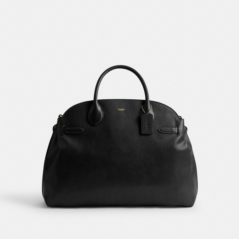 Coach Soft Empire Carryall Bag 48 Brass Black