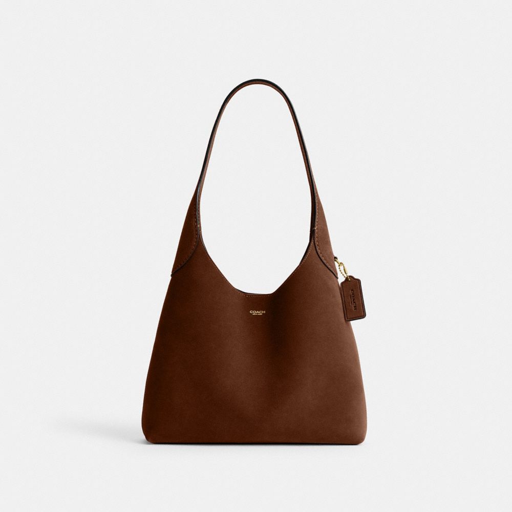 Coach Brooklyn Shoulder Bag 28 Brass Warm Brown