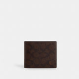 Coach 3 In 1 Wallet In Signature Canvas Mahogany Multi