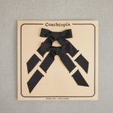 Coach Set Of Bows In 100% Recycled Polyester Black