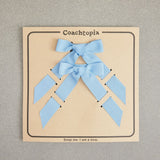 Coach Set Of Bows In 100% Recycled Polyester Light Blue