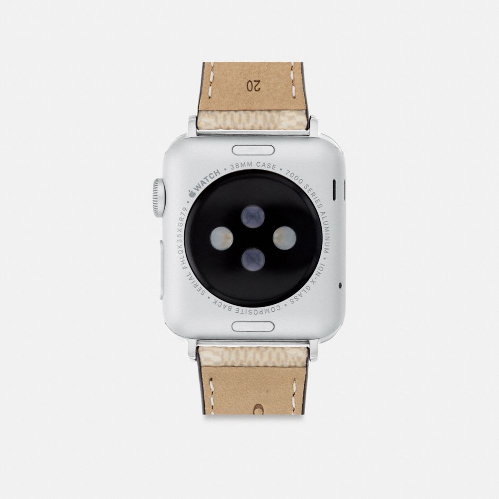 Coach Apple Watch® Strap, 38 Mm, 40 Mm And 41 Mm Light Khaki