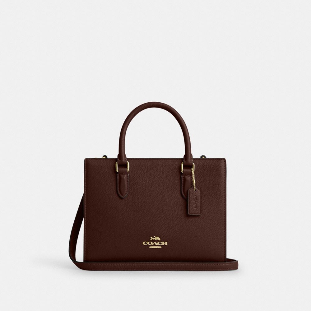Coach Maggie Small Tote Bag Gold Maple