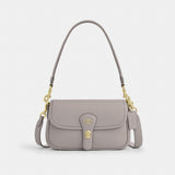 Coach Hadley Shoulder Bag Gold Grey Birch