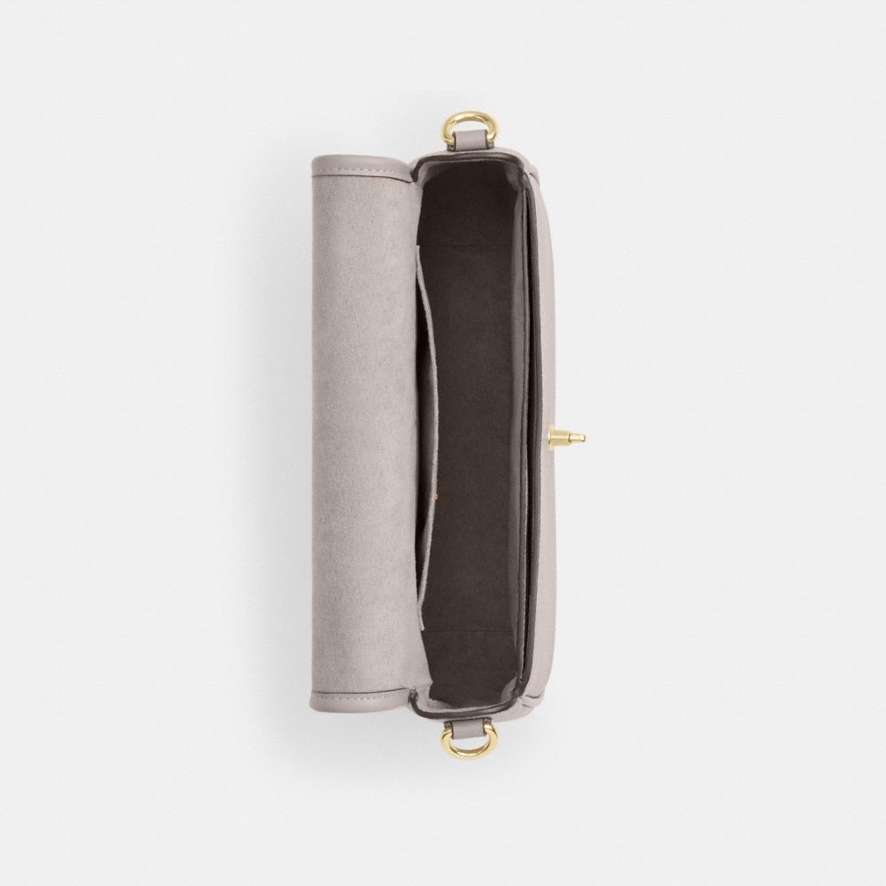 Coach Hadley Shoulder Bag Gold Grey Birch