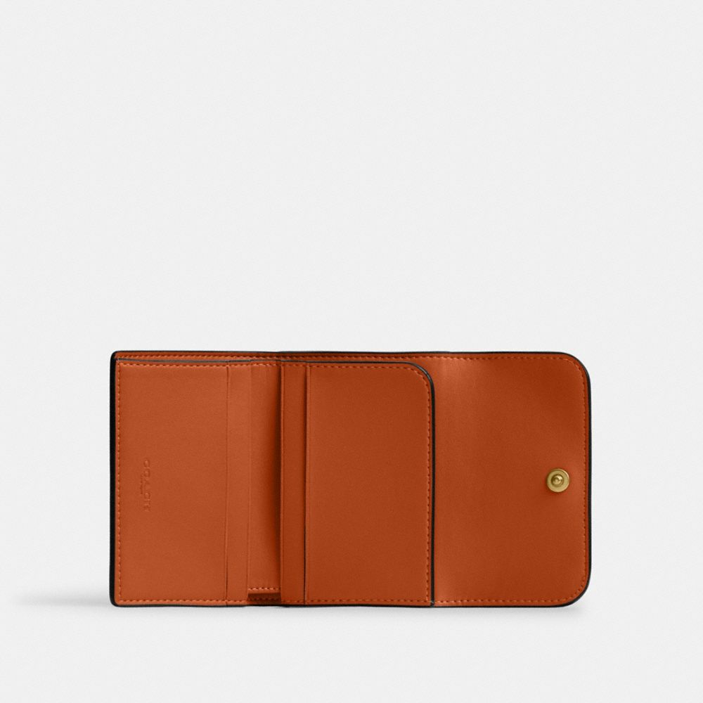 Coach Essential Card Holder Wallet Brass Toffee