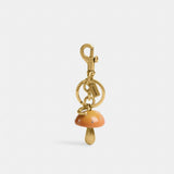 Coach Mushroom Bag Charm Brass Mustard