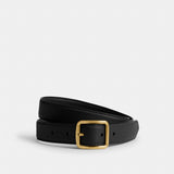 Coach Classic Buckle Belt With Hip Detail, 25 Mm Brass Black