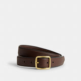 Coach Classic Buckle Belt With Hip Detail, 25 Mm Brass Maple