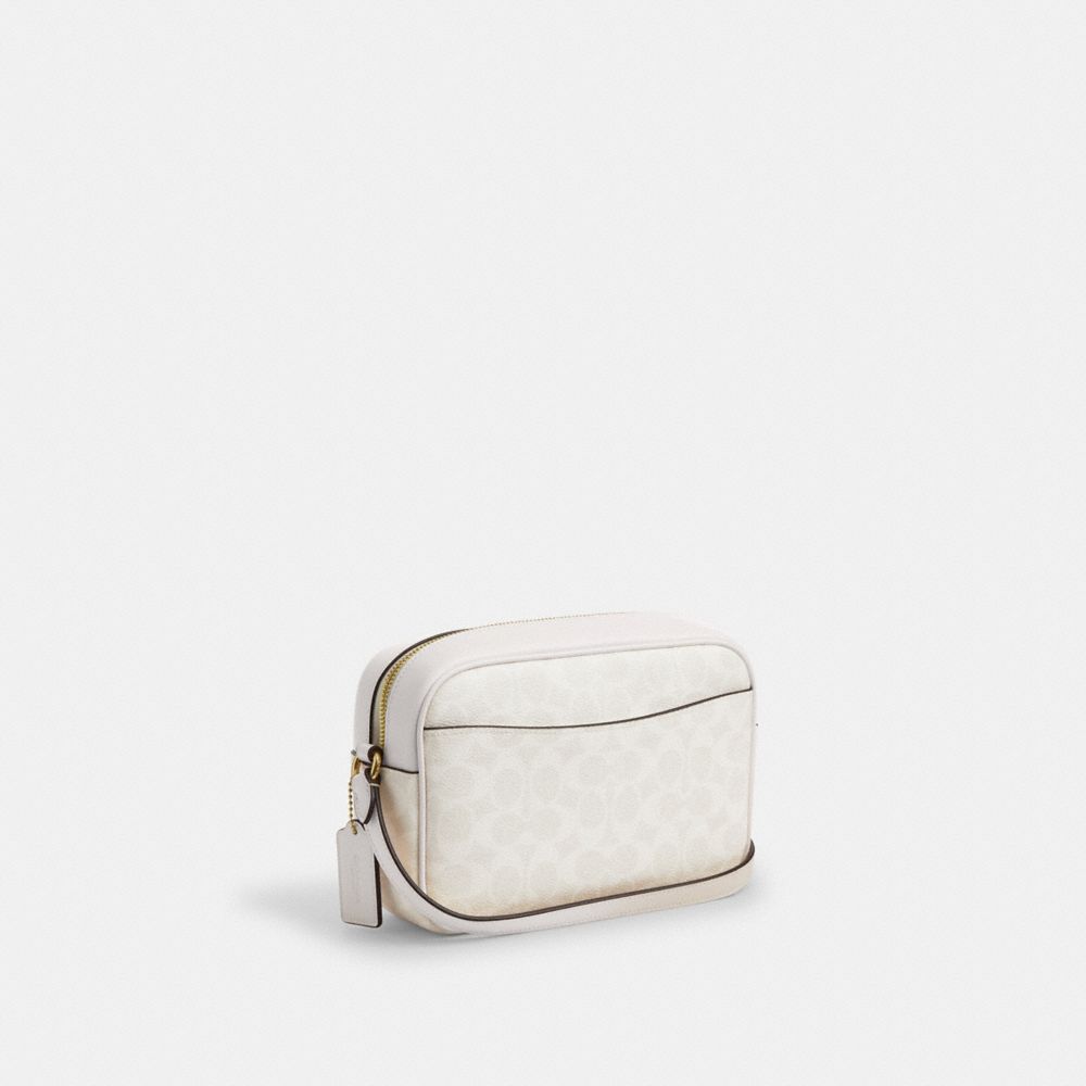 Coach Jamie Camera Bag In Signature Canvas Gold White Chalk