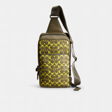 Coach Restored Gotham Pack In Signature Leather Army Green Key Lime