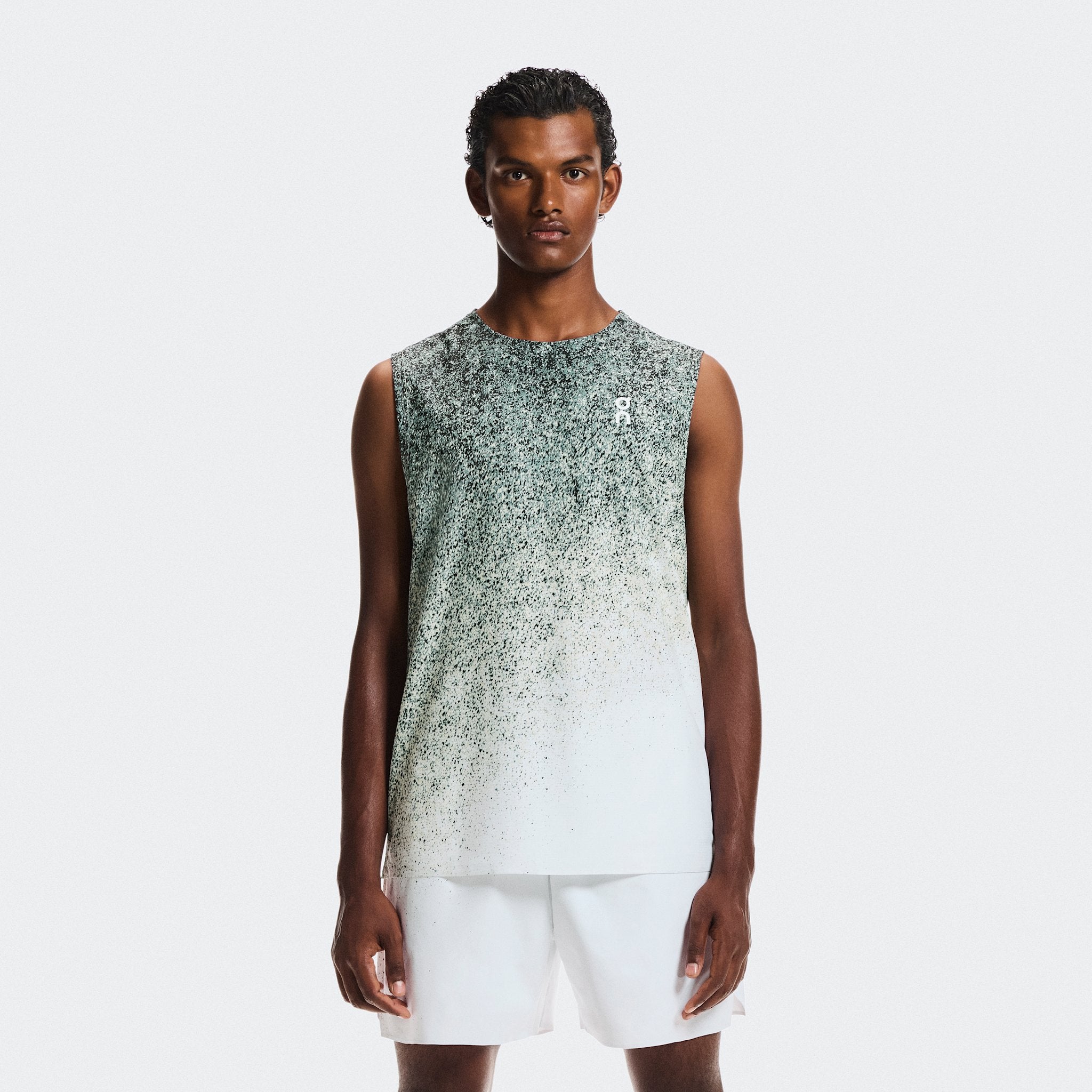 On Court Tank Fade Mineral | White