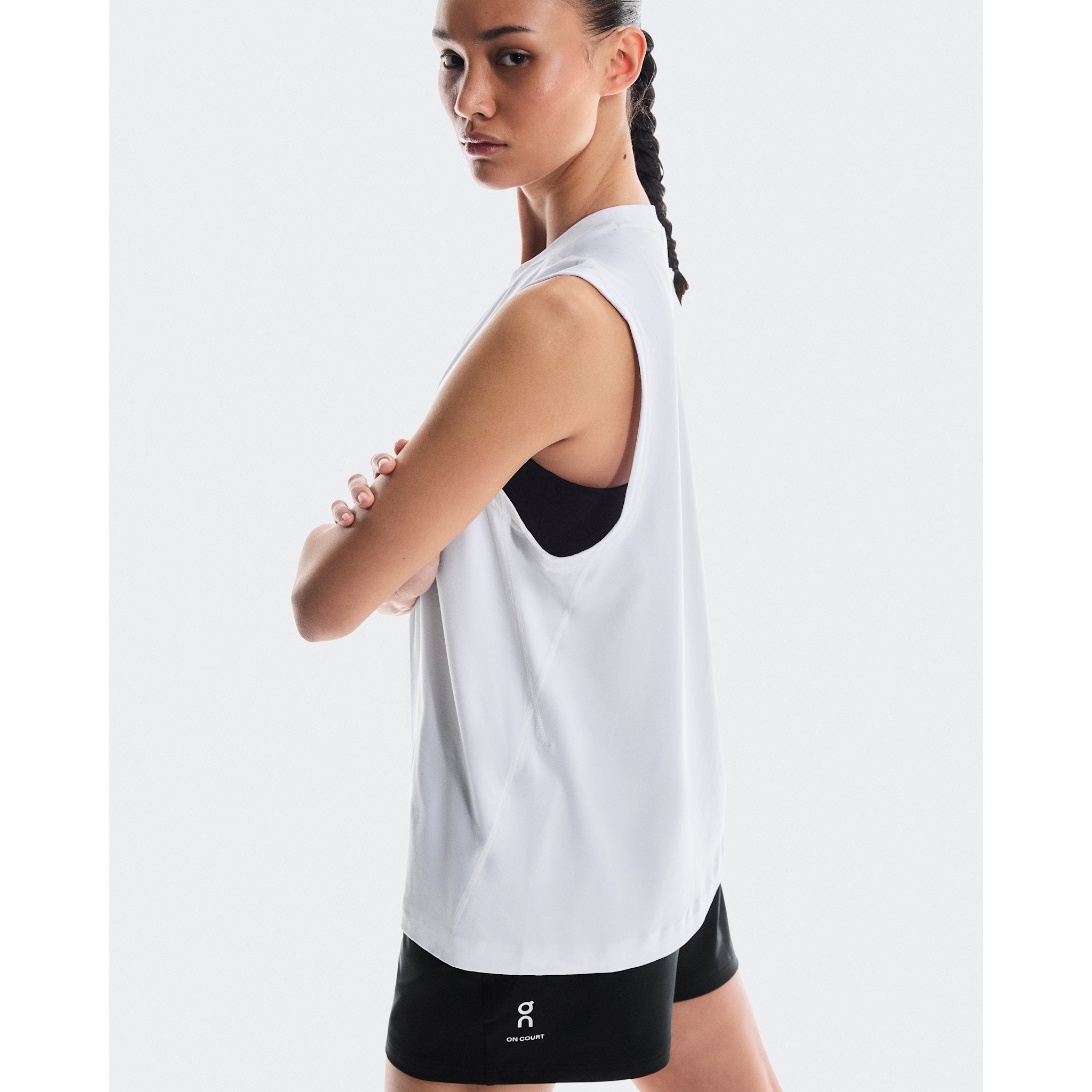 On Courtside Tank White