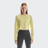 On Active Long-T Crop Graphic White