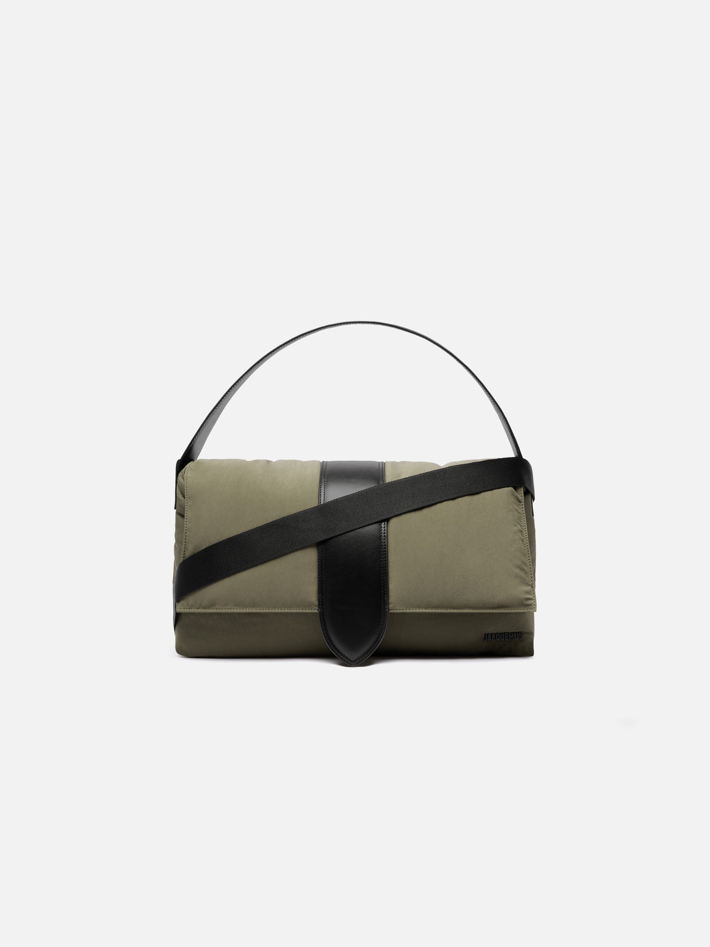 Jacquemus The Bambino Messenger Bag Soft Nylon Messenger Bag Khaki