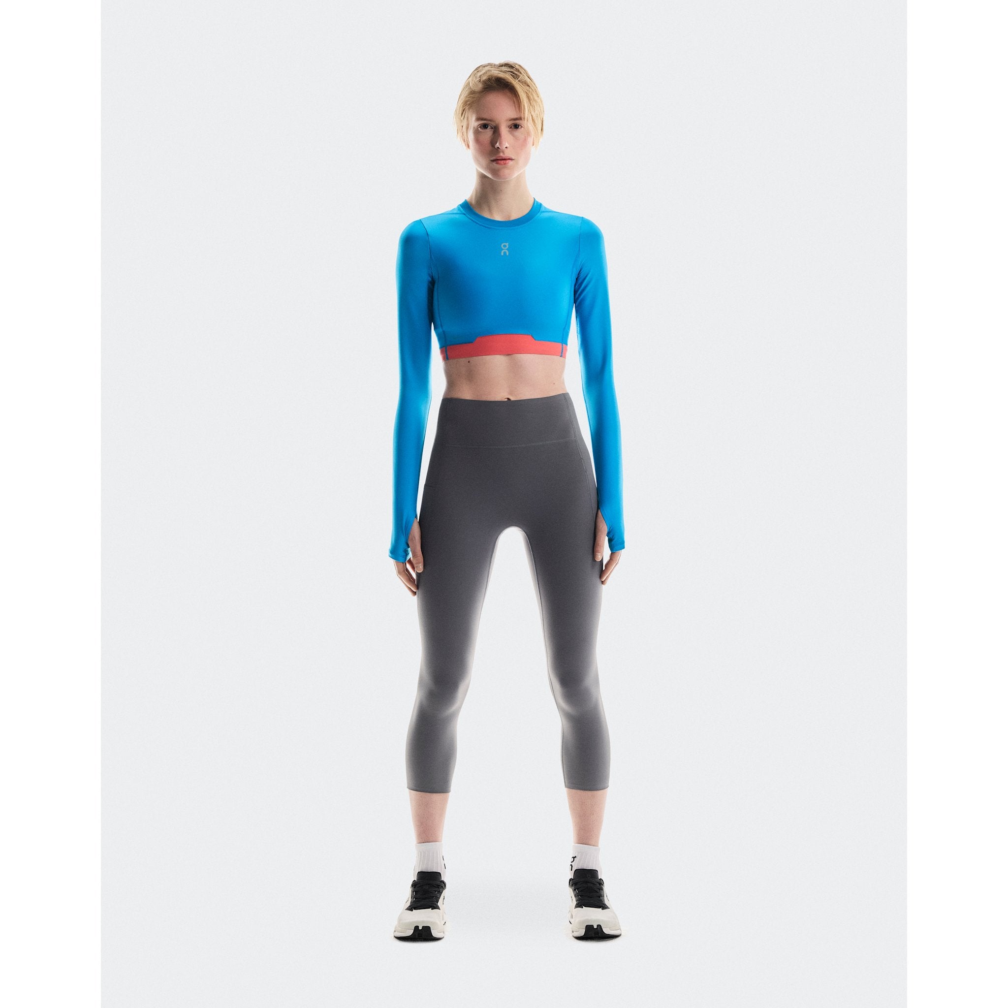 On Train Long Sleeve Crop Malibu