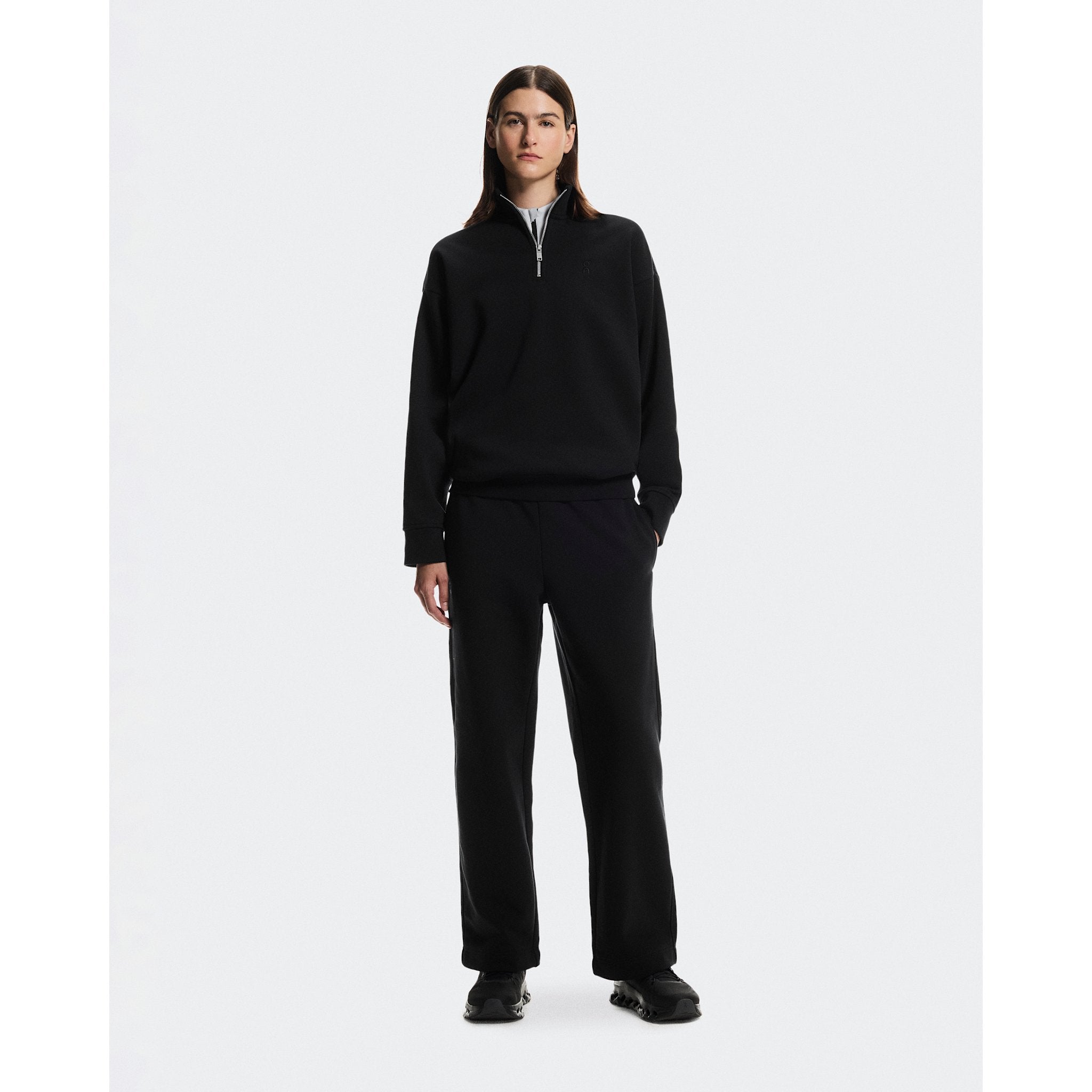 On Club Collective 1/4 Zip Black