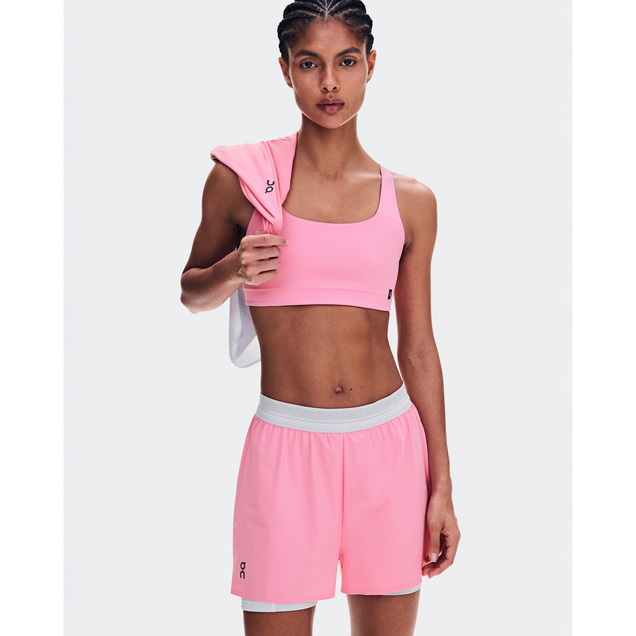 On 3" Performance 2/1 Shorts Magnolia | Glacier
