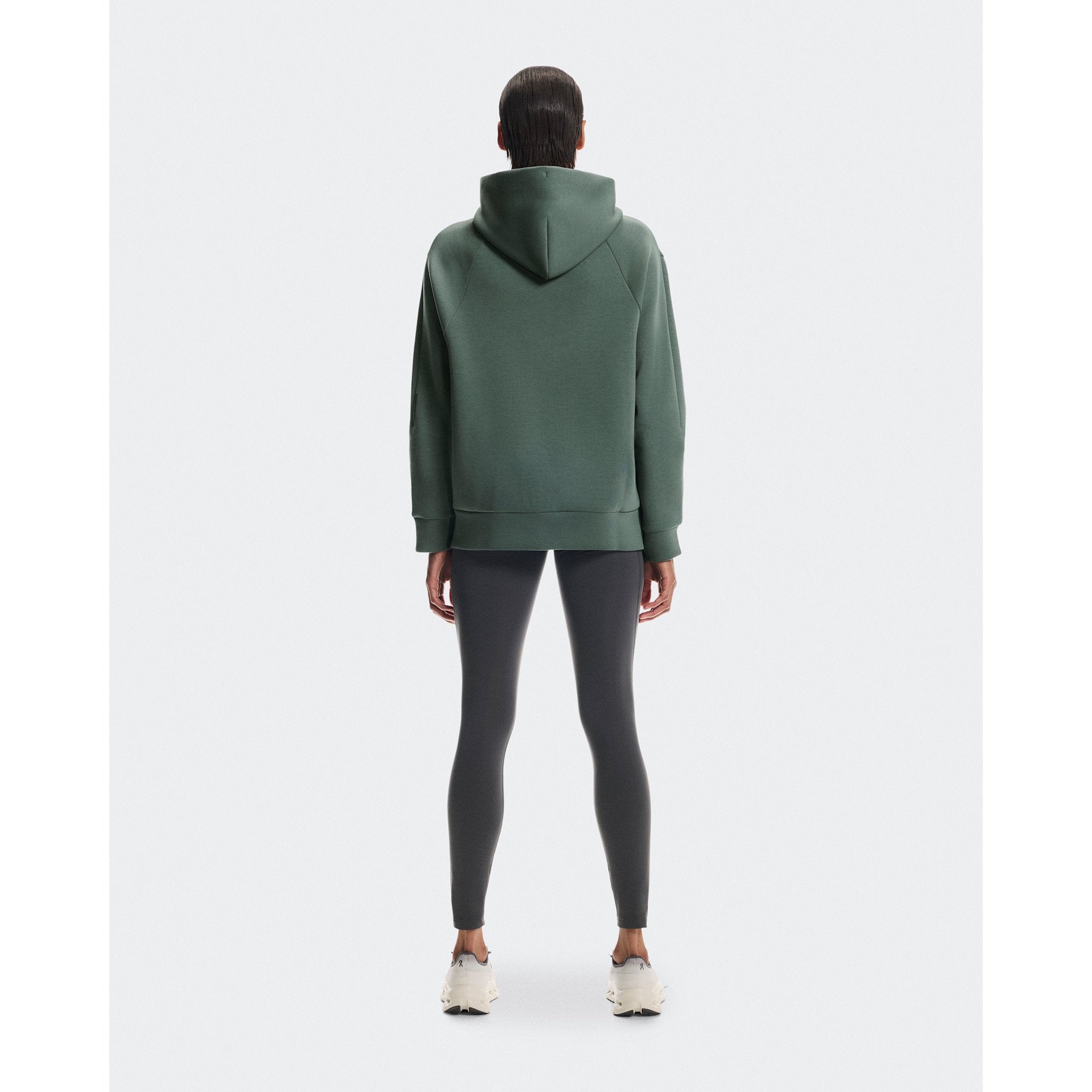 On Focus Tech Zip Hoodie Olive