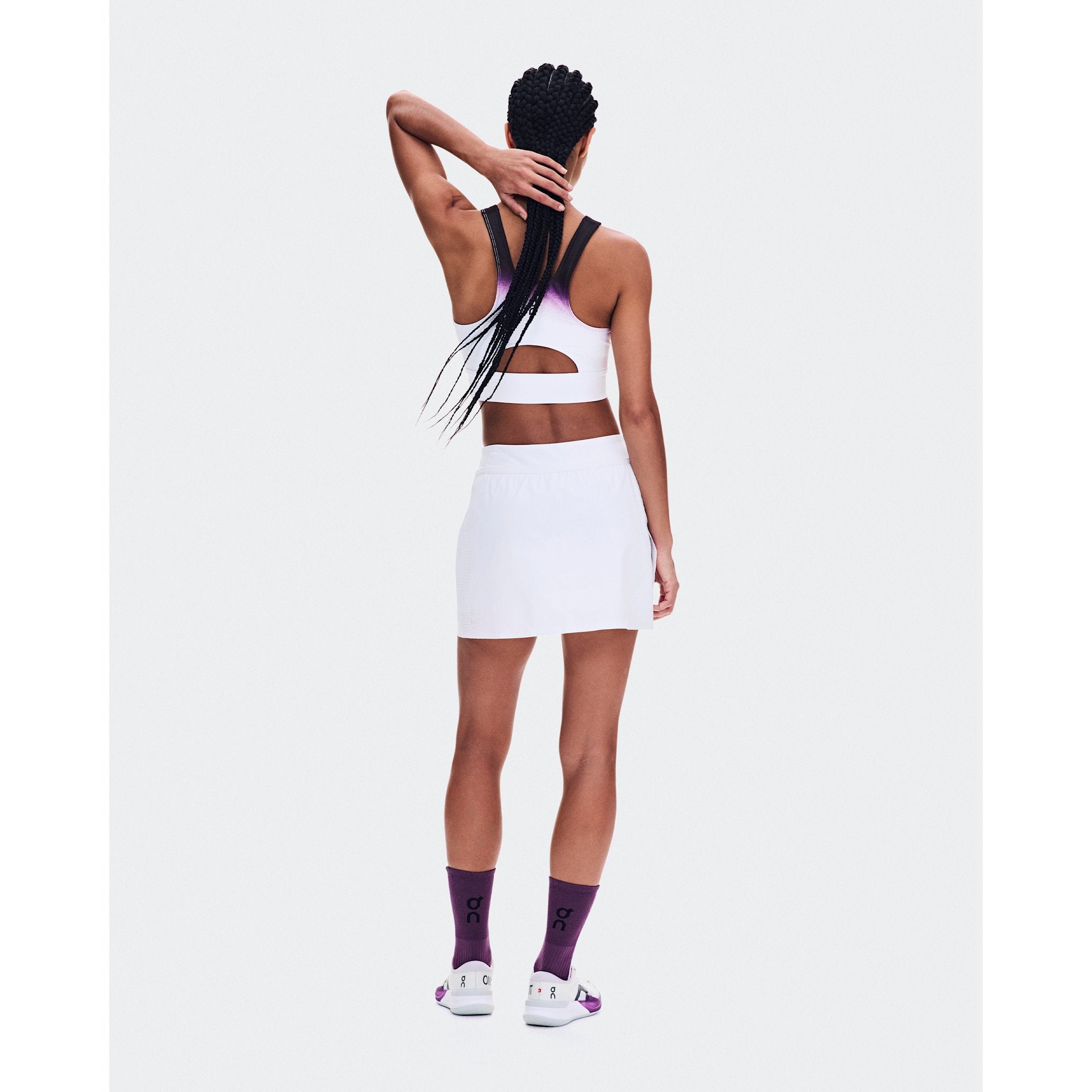 On Court Crop Top Swing White | Cassis
