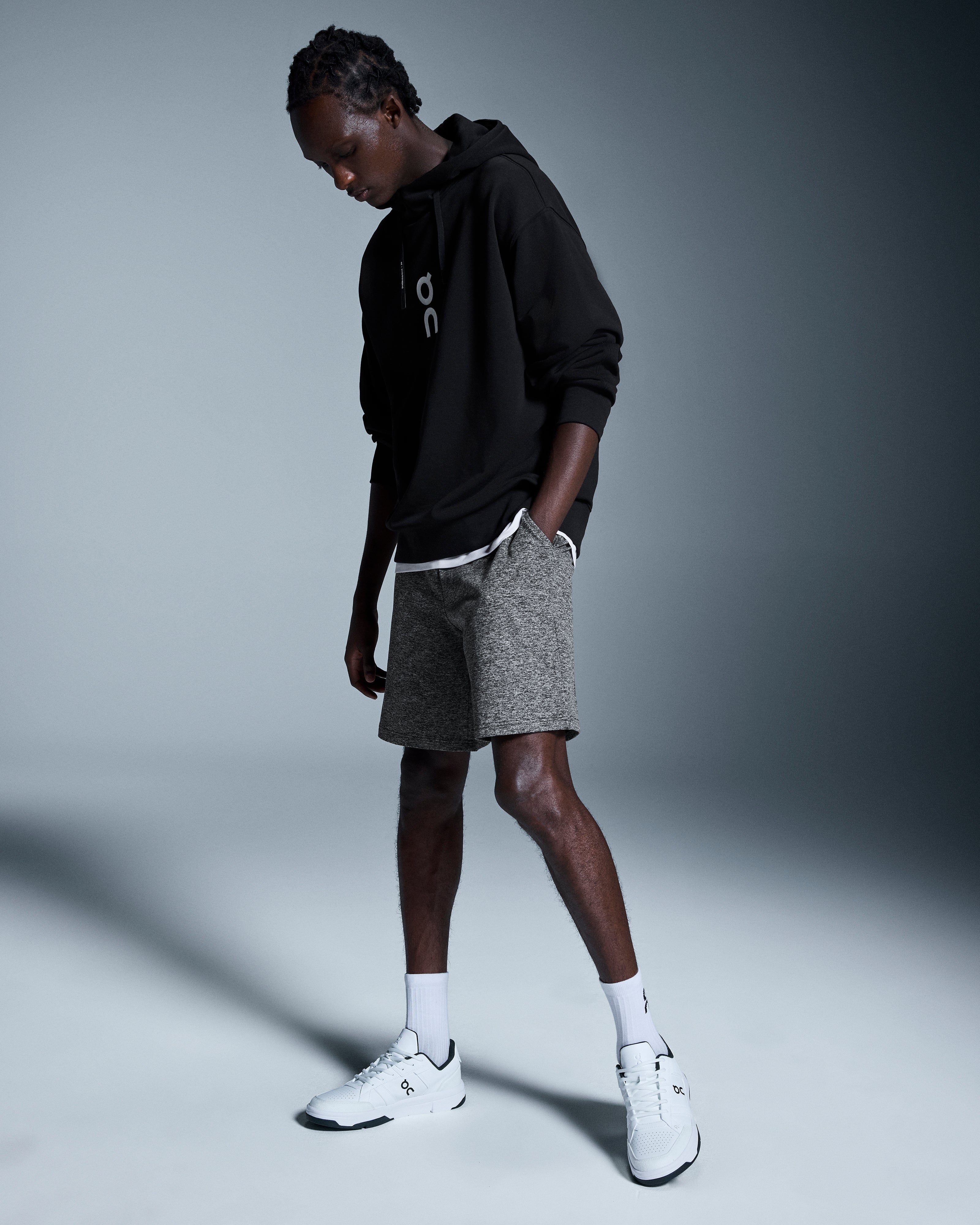 On Courtside Shorts Graphite