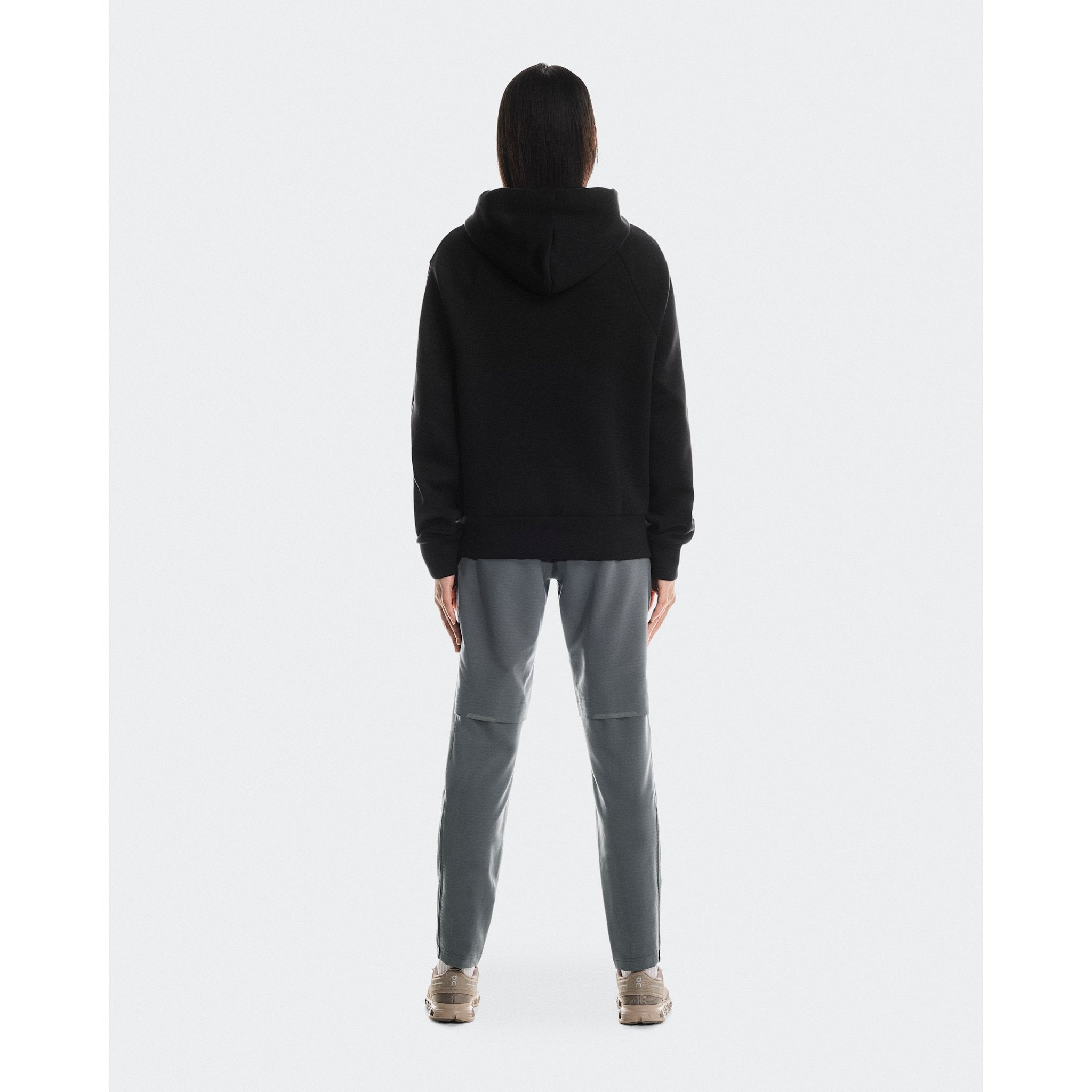 On Focus Tech Zip Hoodie Black