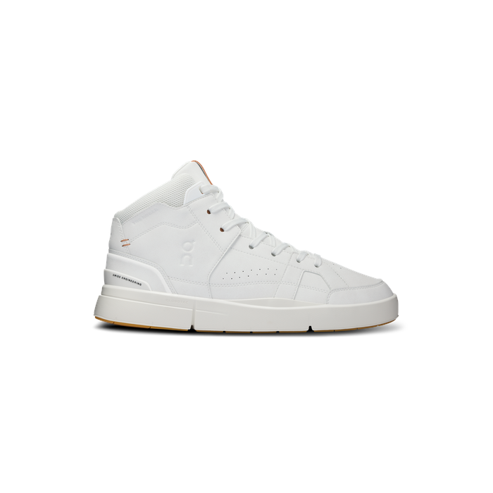 ON Running Men's THE ROGER Clubhouse Mid White | Sandstone