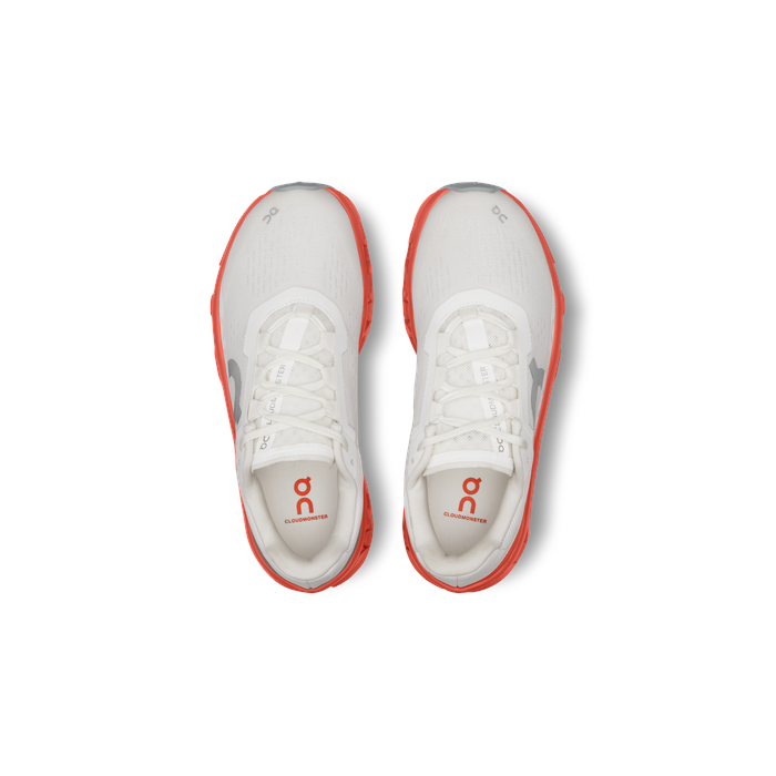 ON Running Cloudmonster Undyed White | Flame