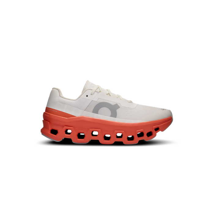 ON Running Cloudmonster Undyed White | Flame